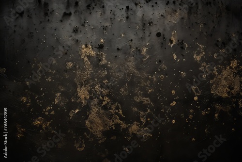 Black and gold grunge texture background