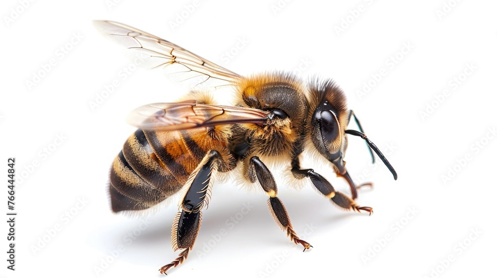 Big drone bee isolated on white Big drone bee isolated on white