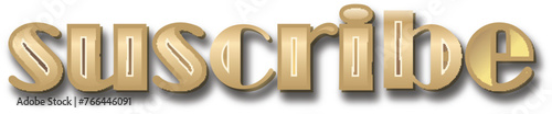 SUSCRIBE TYPOGRAPHY