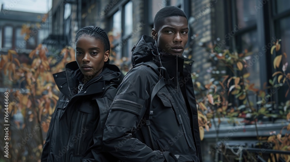 Develop a unisex, urban-inspired outerwear line focused on modular design, allowing wearers 