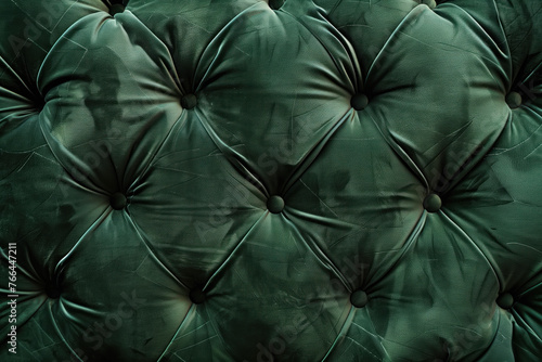 Wallpaper Mural Noble moss green velvet Chesterfield style texture. Background image. Created with Generative AI technology. Torontodigital.ca