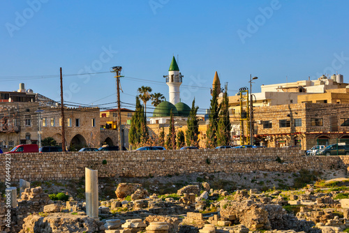 Lebanon Ancient city of Byblos on a sunny autumn day