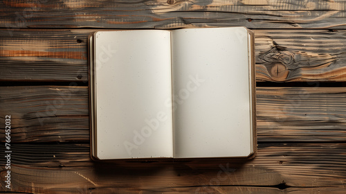 old book, open book with blank pages, Mockup of a white blank hardcover book or notebook cover, Blank photorealistic notebook mockup on light grey background, front and back view, Ai generated image