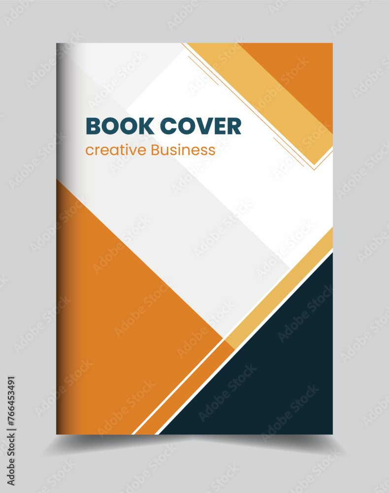 Creative vector modern book cover design and company brochure or flyer layout template annual report