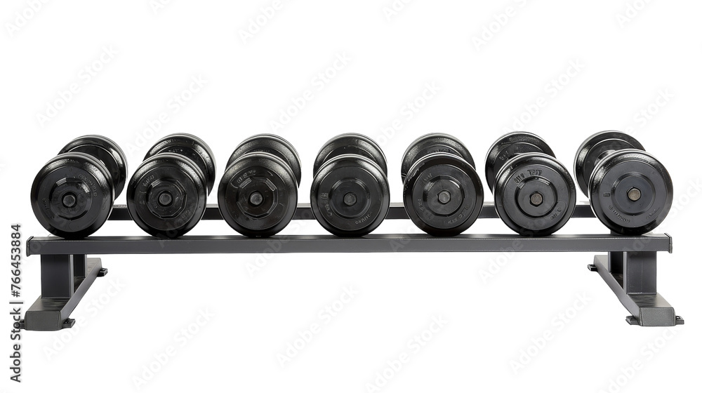 A row of black drums sits gracefully on a metal rack A row of black drums sits gracefully on a metal rack