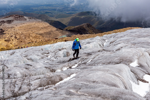 Beautiful Glacier of the Cayambe Volcano