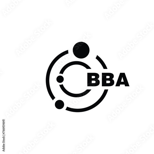 BBA letter logo design on white background. BBA logo. BBA creative initials letter Monogram logo icon concept. BBA letter design