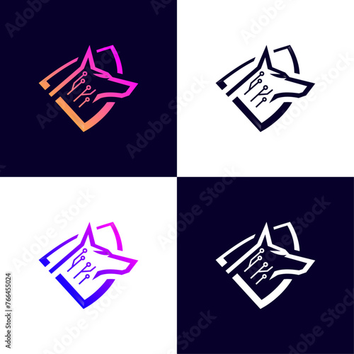 asset logo dog cyber