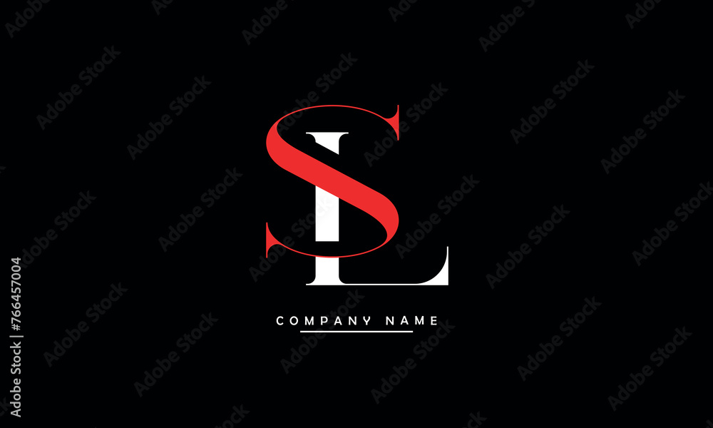 SL, LS, S, L Abstract Letters Logo Monogram SL, LS, S, L Abstract Letters Logo Monogram