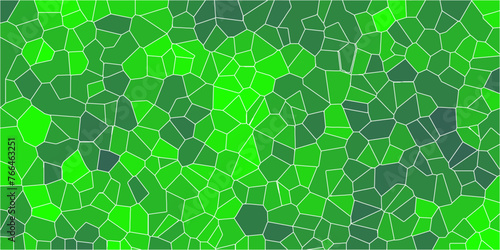 Multicolor Broken Stained Glass Background with white lines. Aqua texture Geometric Modern creative background. Geometric Retro tiles pattern.