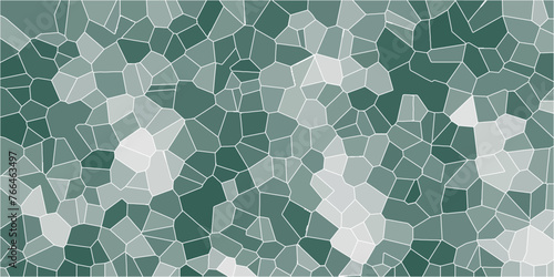 Multicolor Broken Stained Glass Background with white lines. Aqua texture Geometric Modern creative background. Geometric Retro tiles pattern.