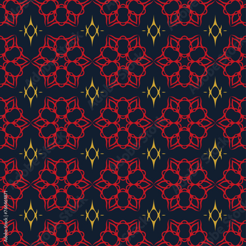 Vector ornamental seamless pattern. Background and wallpaper in classic style. Vector illustration can be used for backgrounds, motifs, textile, wallpapers, fabrics, gift wrapping, templates.