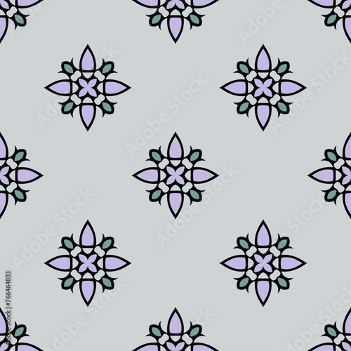 Vector ornamental seamless pattern. Background and wallpaper in classic style. Vector illustration can be used for backgrounds, motifs, textile, wallpapers, fabrics, gift wrapping, templates.