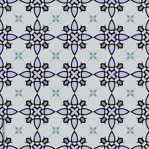 Vector ornamental seamless pattern. Background and wallpaper in classic style. Vector illustration can be used for backgrounds, motifs, textile, wallpapers, fabrics, gift wrapping, templates.