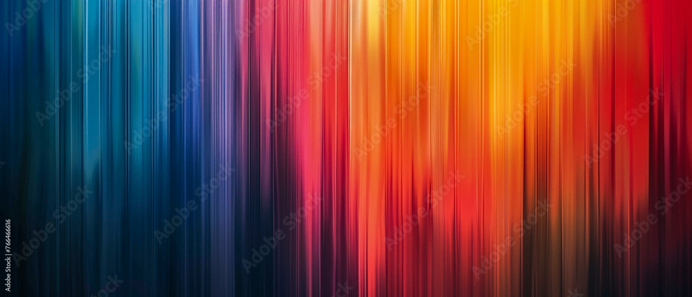 Naklejka premium Elevate your designs with this vibrant abstract gradient background. Vertical blurred lines in red, blue, yellow, green, purple, and pink. Ideal for design, wallpaper, templates, creative projects