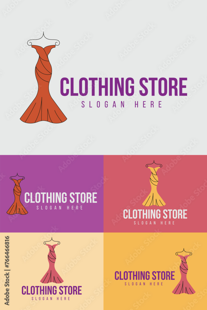 Fashion logo vector icon template for clothing shop or brand Fashion logo vector icon template for clothing shop or brand