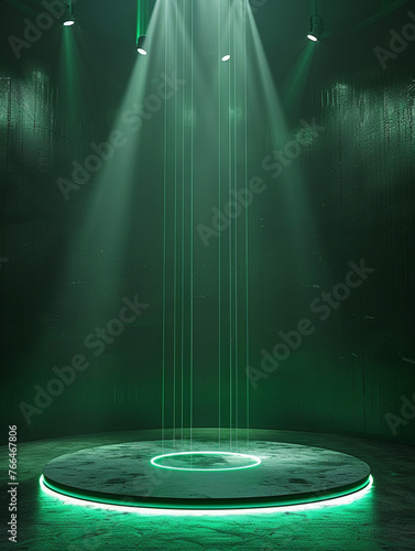 stage with spotlight