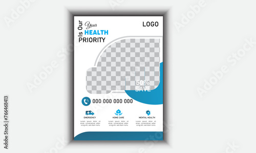 Real estate flyer design template  and Minimalist furniture 