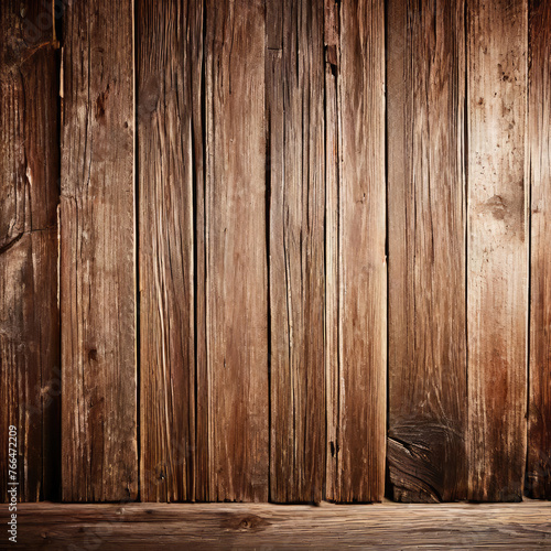 Surface of old brown wood texture. Wooden background.
