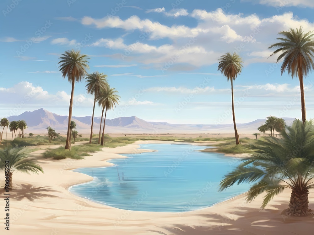 Obraz premium palm trees on the beach