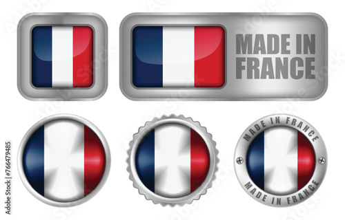 Free Download Made in France Seal Badge or Sticker Design illustration - GFXLoad