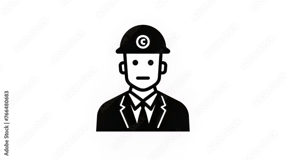 Worker icon. Flat illustration of worker vector icon for web design