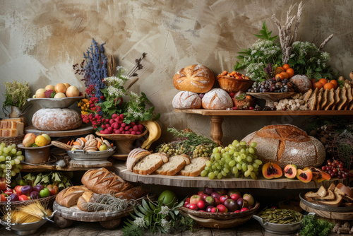 Sweet and Savory Bread Display