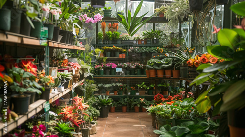 Garden Plants Section in Flower Store