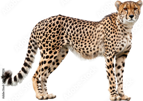 Majestic cheetah, cut out transparent