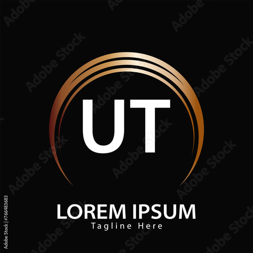 letter UT logo. UT. UT logo design vector illustration for creative company, business, industry