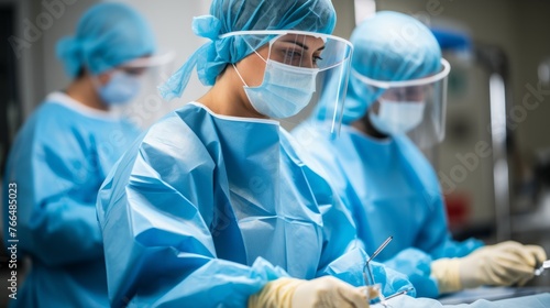 Surgeons in the operating room photo