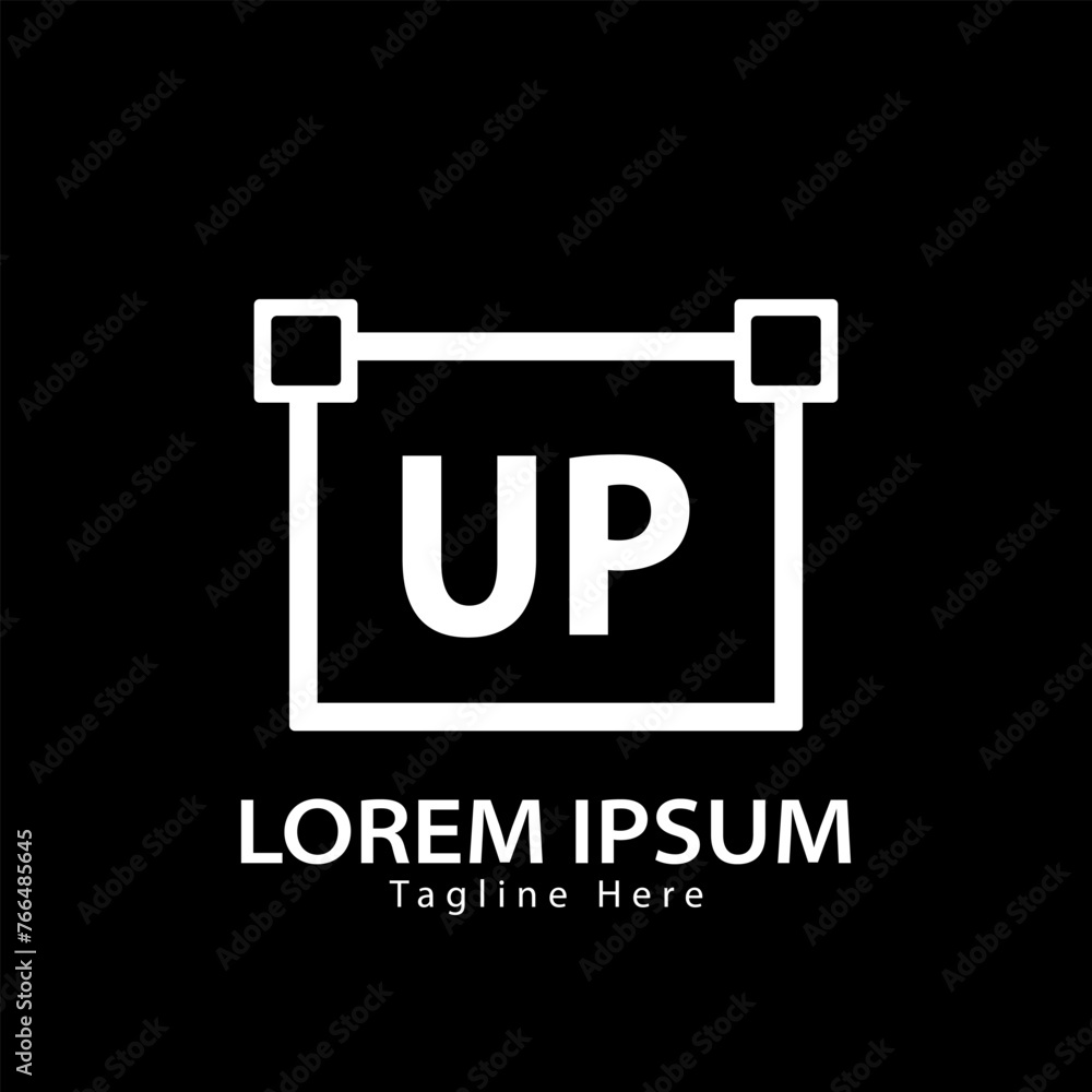 letter UP logo. UP. UP logo design vector illustration for creative company, business, industry