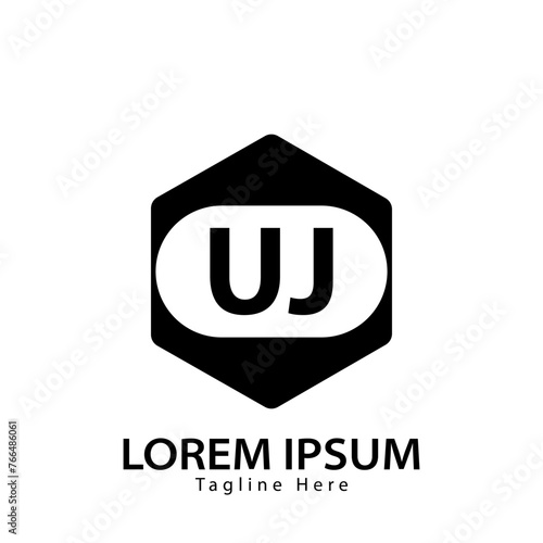 letter UJ logo. UJ. UJ logo design vector illustration for creative company, business, industry