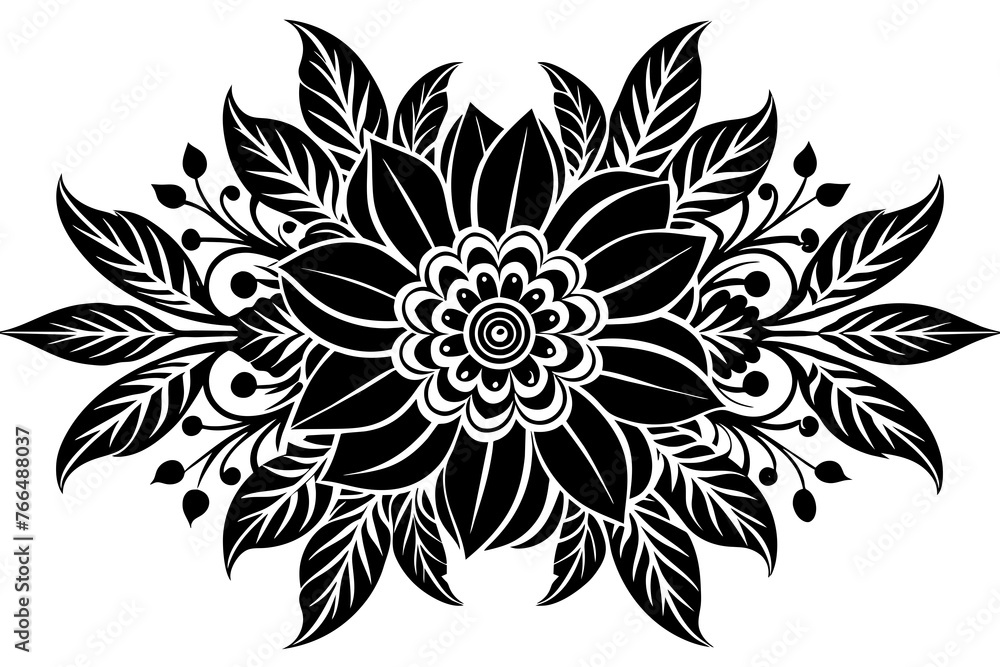 black and white ornament vector illustration black and white ornament vector illustration