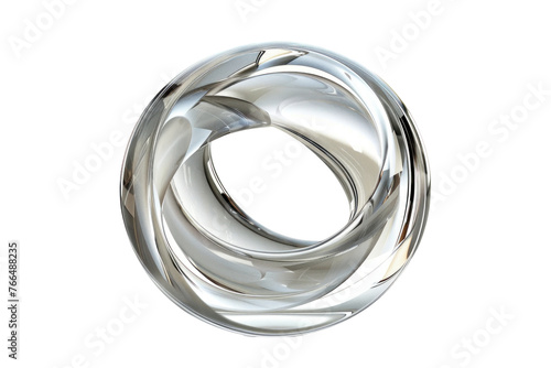 A clear, circular object with a reflective surface,isolated on white background or transparent background. png cut out or die-cut