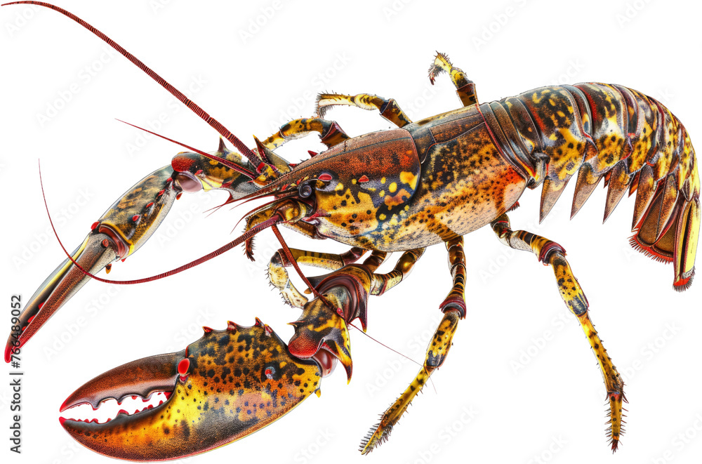 Live lobster with claws, cut out transparent Live lobster with claws, cut out transparent