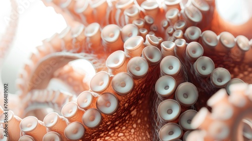 Close up view of octopus tentacles, suitable for marine life concepts