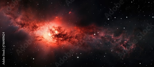 An artists portrayal of a gas cloud in deep space resembles a cosmic landscape under the midnight sky, showcasing the beauty of astronomical objects in this scientific event