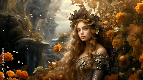 fairy princess portrait of a woman fashion beauty glamour girl wallpaper for desktop art