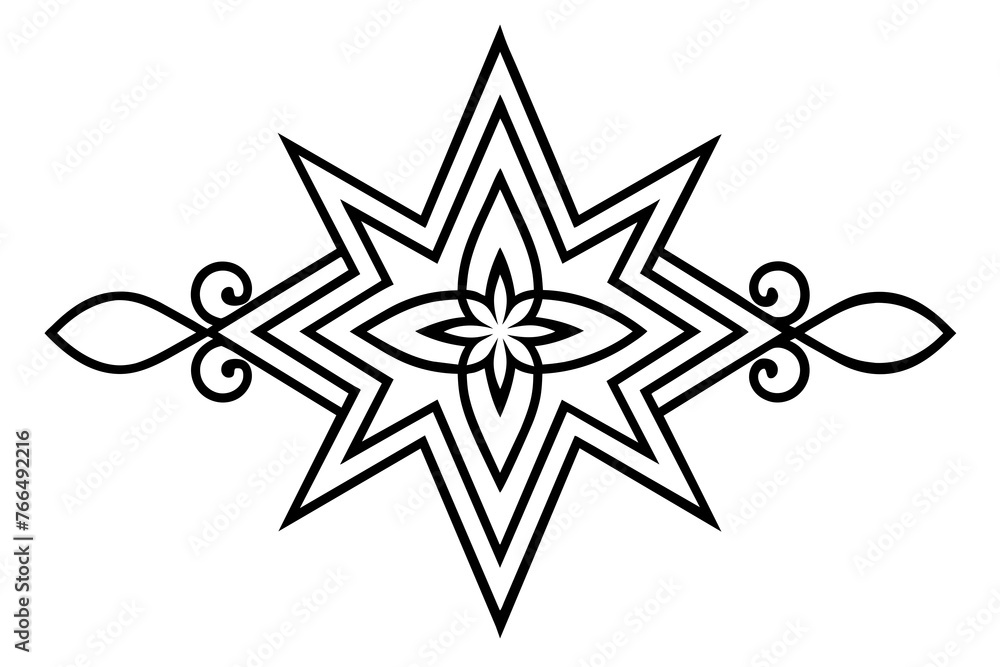 Obraz premium illustration of a compass