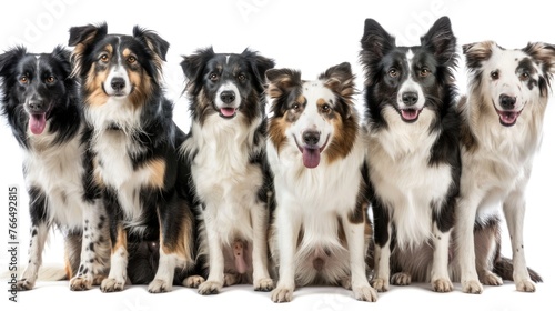 A group of dogs sitting together, perfect for pet-related projects