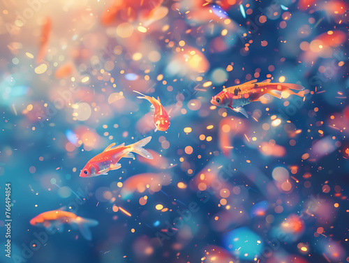 "Underwater Fantasy: Vibrant Virtual Aquarium with Diverse Aquatic Life" © Bendix