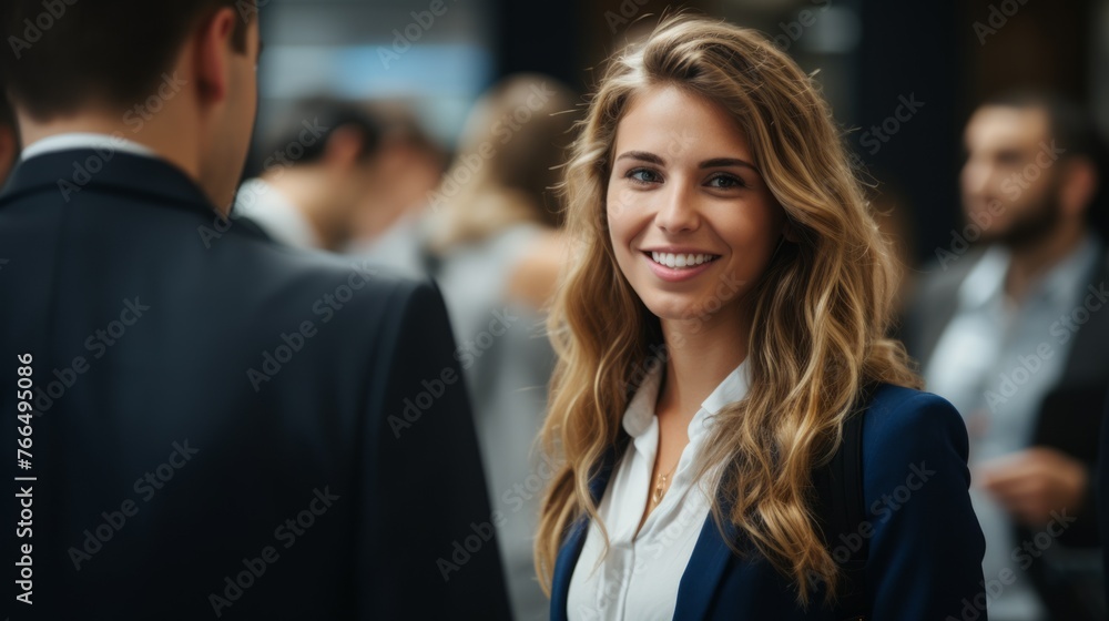 Confident businesswoman with a warm smile Confident businesswoman with a warm smile