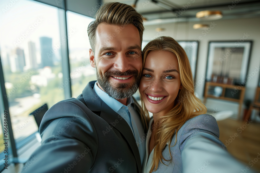 Business Selfie with City Backdrop Business Selfie with City Backdrop