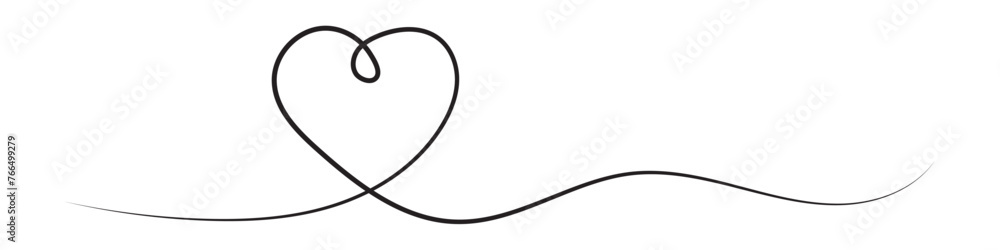 Hearts. Continuous line art drawing. Friendship concept. Best friend forever. Black and white vector illustration Hearts. Continuous line art drawing. Friendship concept. Best friend forever. Black and white vector illustration