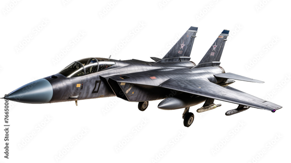 A fighter jet soars through a vast, white sky A fighter jet soars through a vast, white sky