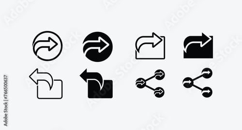 Share icons set. Share vector icon