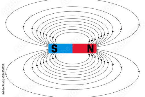 Magnetic Field Isolated Illustration