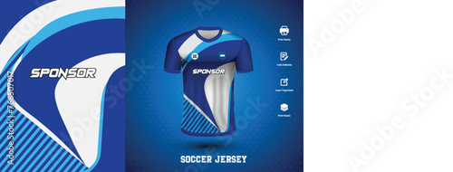 Soccer jersey design for sublimation or sports tshirt design for cricket football