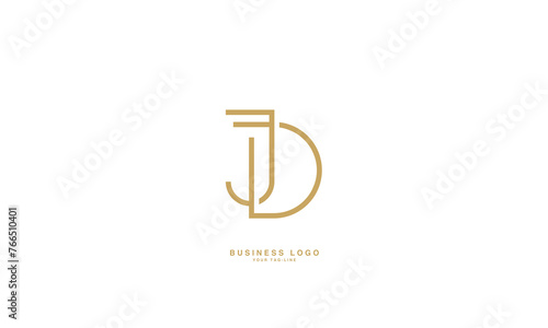 JD,D J, J, D, Abstract Letters Logo monogram